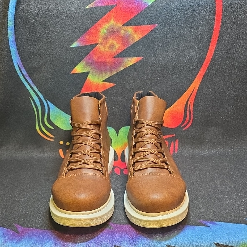 Men's Tan Leather Boots